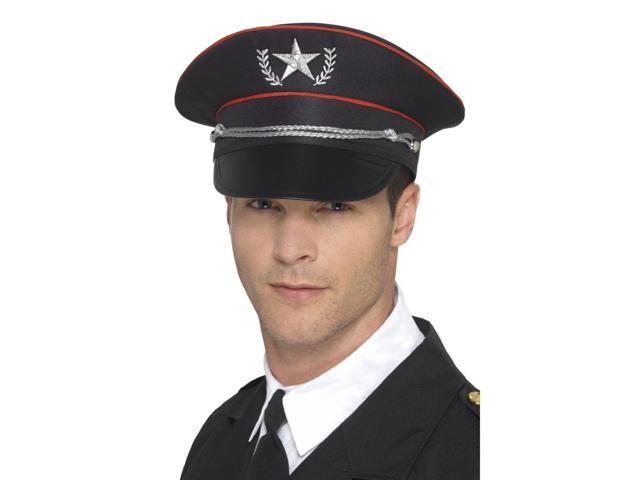 26' Black Deluxe Military Unisex Adult Halloween Hat Costume Accessory - One Size