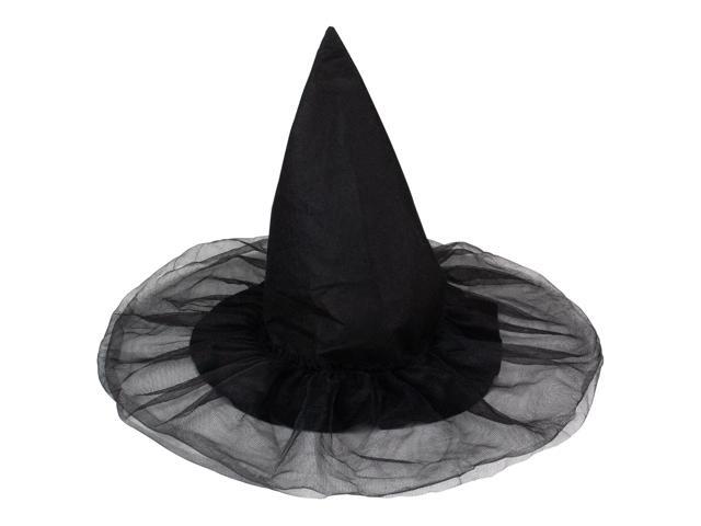 Black Witch Girl Child Hat Halloween Costume Accessory - One Size
