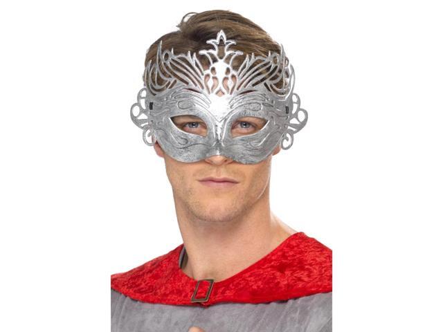 25' Silver Colombina Unisex Adult Halloween Eye Mask Costume Accessory - One Size