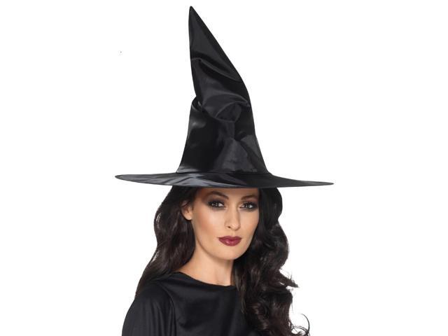 48' Black Women Adult Halloween Witch Hat Costume Accessory - One Size