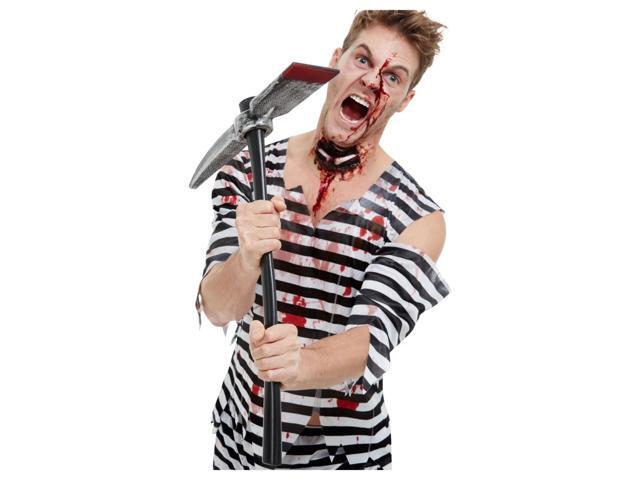Black and Gray Unisex Adult Halloween Pick Axe Costume Accessory - One Size