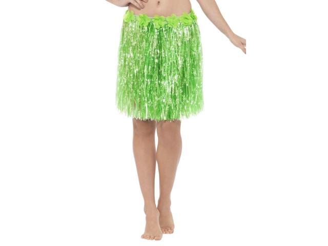 45' Neon Green Hawaiian Women Adult Halloween Skirt Costume Accessory - One Size