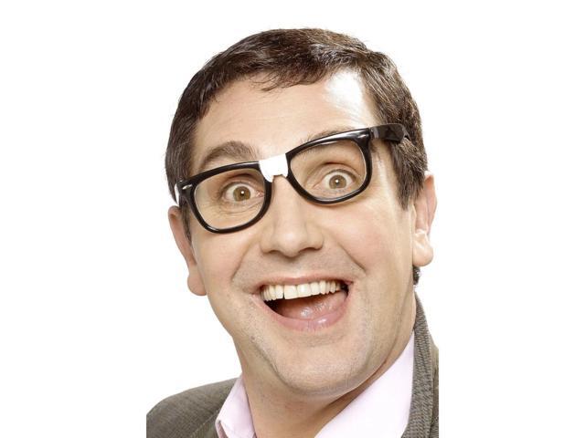 15' Black Unisex Adult Halloween Geek Specs with Plaster Costume Accessory - One Size
