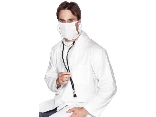 39' Black and White Doctors Men Adult Halloween Stethoscope Costume Accessory - One Size