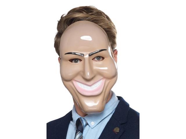 26' Beige and Pink Smile Killer Men Adult Halloween Mask Costume Accessory - One Size