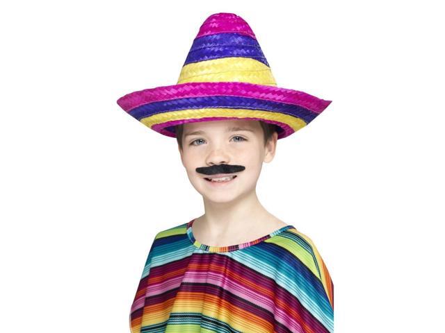 41' Yellow and Pink Sombrero Unisex Child Halloween Hat Costume Accessory - One Size