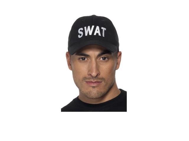 31' Black and White 'SWAT' Unisex Adult Halloween Cap Costume Accessory - One Size