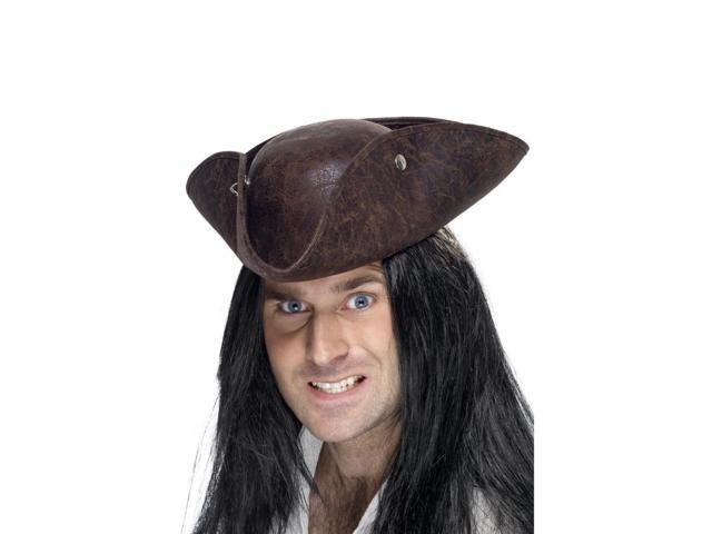 38' Brown Pirate Tricorn Unisex Adult Halloween Hat Costume Accessory - One Size