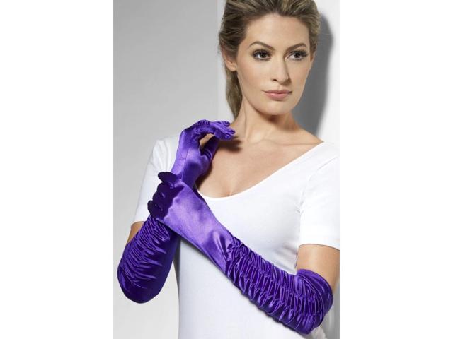 175' Purple Long Temptress Women Adult Halloween Gloves Costume Accessory - One Size