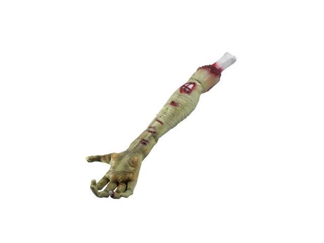58' Green and Red Zombie Rotting Unisex Adult Halloween Flesh Arm Prop Costume Accessory - One Size