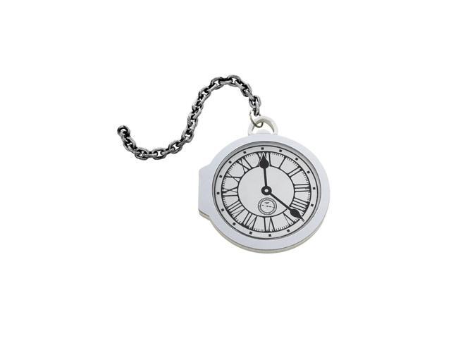 18' White and Silver Unisex Adult Halloween Pocket Watch Costume Accessory - One Size