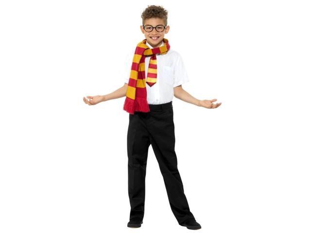 49' Red and Gold School Unisex Child Wizard Halloween Costume Kit