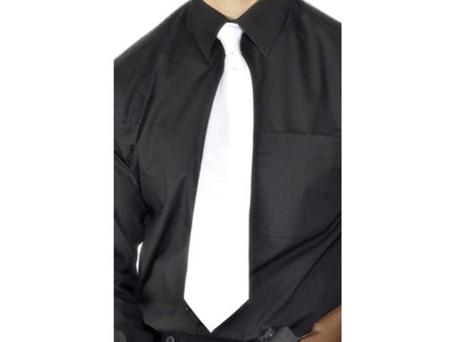 White Deluxe Gangster Men Adult Halloween Tie Costume Accessory - One Size