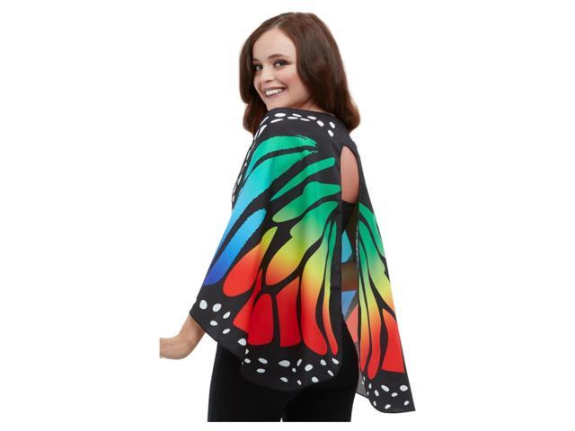 30' Vibrantly Colored Monarch Butterfly Fairy Women Adult Halloween Wings Costume Accessory - One Size