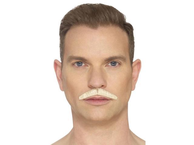 19' Blonde Hand-Knotted Deluxe Pencil Men Adult Halloween Moustache Costume Accessory - One Size