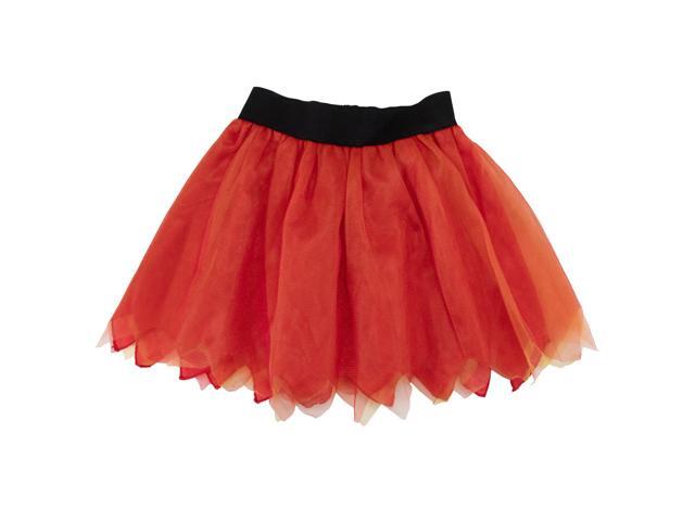 17' Orange And Black Halloween Skirt Costume Accessory