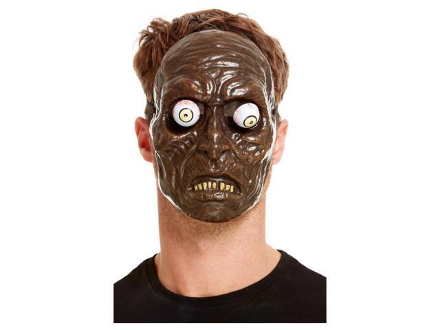 Brown and White Unisex Adult Halloween Zombie Mask Costume Accessory - One Size