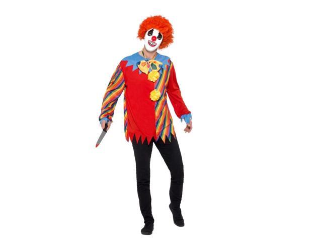 49' White and Yellow Creepy Unisex Adult Halloween Clown Kit Costume Accessory - One Size