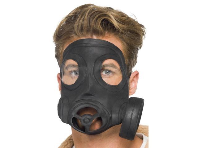 265' Black Gas Unisex Adult Halloween Mask Costume Accessory - One Size