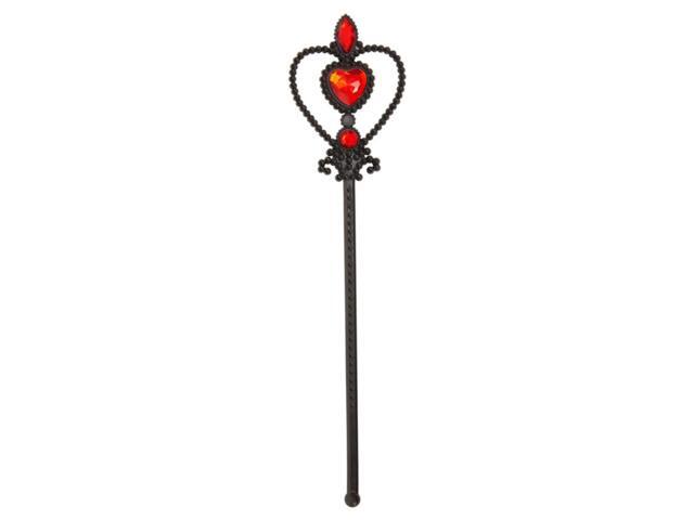 Black and Red Witch Women Adult Halloween Wand Costume Accessory - One Size