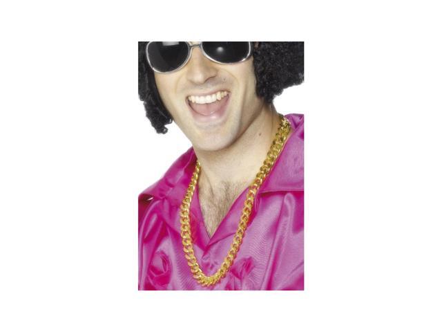 19' Gold 1980's Style Men Adult Halloween Neckchain Costume Accessory - One Size