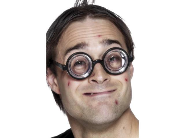 15' Black and Clear Nerd Unisex Adult Halloween Glasses Costume Accessory - One Size