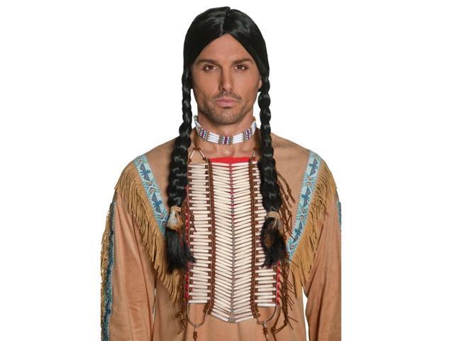24' Cream White and Brown Native American Inspired Unisex Adult Halloween Breastplate Costume Accessory - One Size
