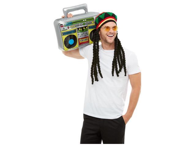 40' Green and Black Unisex Adult Halloween Jamaican Kit Costume Accessory - One Size