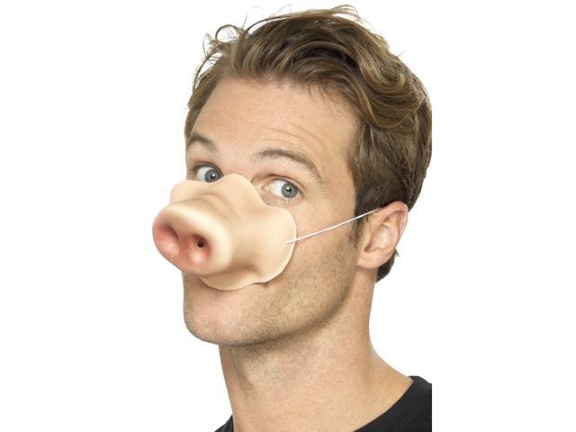 13' Pink Snout Unisex Adult Halloween Pig Nose Costume Accessory - One Size
