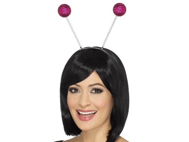 28' Pink Glitter Ball Boppers Unisex Adult Halloween Headband Costume Accessory - One Size
