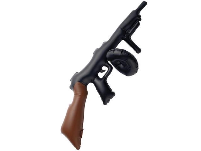 18' Black and Brown 1920's Style Inflatable Unisex Adult Halloween Tommy Gun Costume Accessory