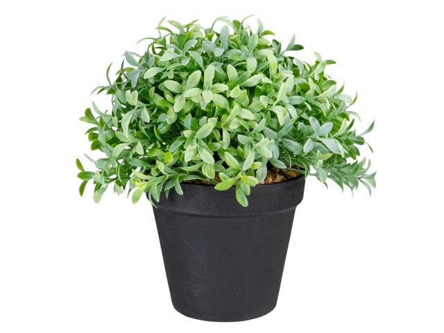 75' Potted Green Artificial Boxwood Plant