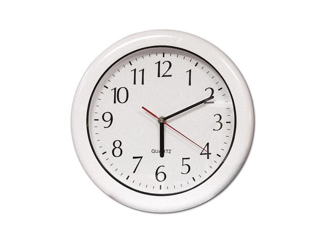 16' Battery Operated Ivory White and Silver Large Print Outdoor Clock