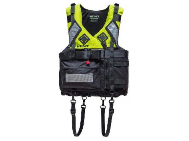 24' Neon Green and Black Kent Sporting Goods Multipurpose Water Rescue Life Vest Jacket
