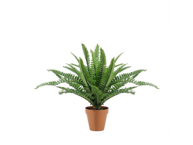 175' Potted Artificial Green Boston Fern Plant