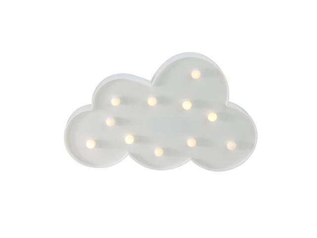 115' Battery Operated LED Lighted White Cloud Marquee Sign