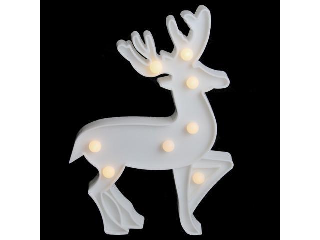 975' White Reindeer Christmas Marquee Wall Sign
