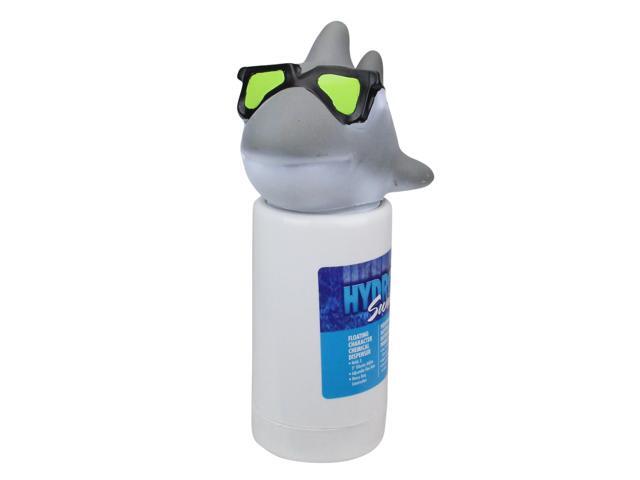 13' Gray and White HydroTools Cool Shark Swimming Pool Chemical Dispenser