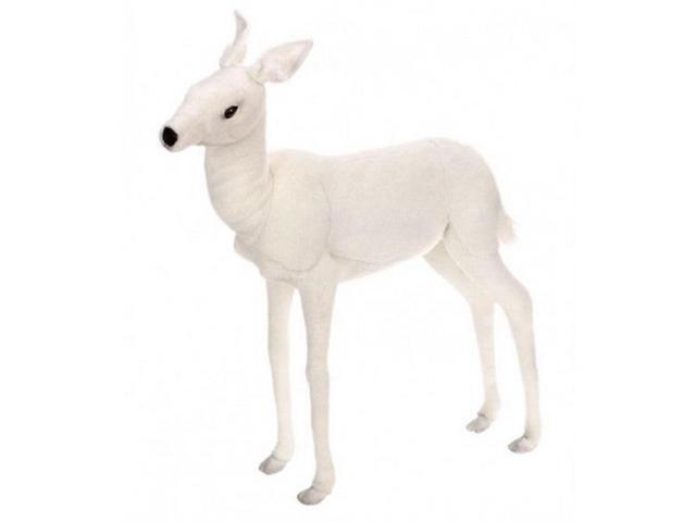 2825' White Handcrafted Soft Plush Baby Reindeer Stuffed Animal