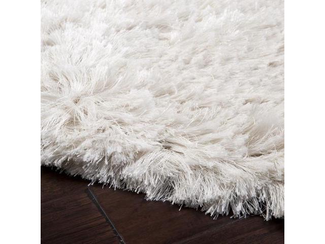 2' x 3' Dunn Winter White Shag Area Throw Rug