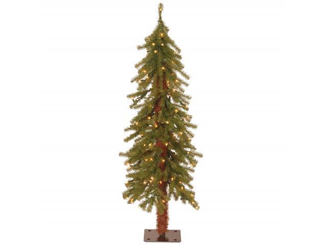 4' Pre-Lit Hickory Cedar Artificial Christmas Tree - Clear Lights