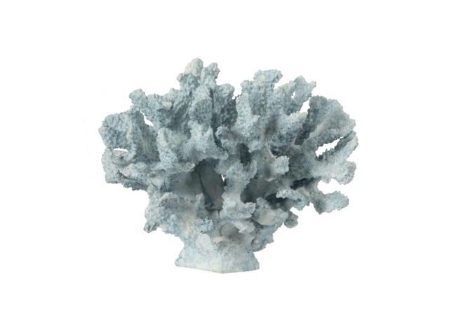 975' Blue Traditional Faux Coral Accent