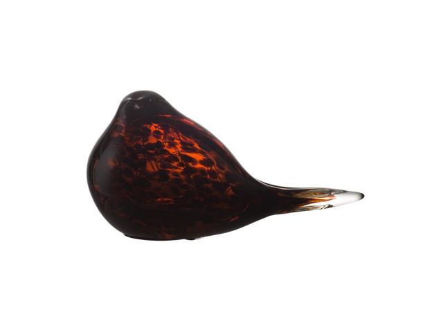65' Black and Red Modern Style Small Glass Bird LED Light