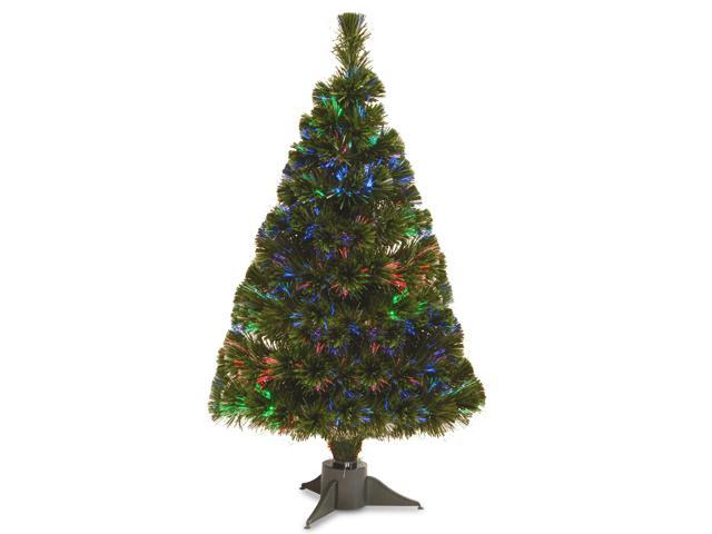 32' Pre-Lit Ice Artificial Fiber Optic Christmas Tree - Multicolor LED Lights