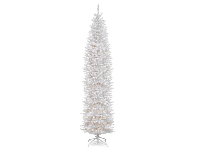12' Pre-Lit Kingswood White Fir Pencil Artificial Christmas Tree - Clear Lights
