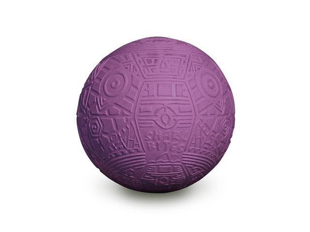 7' Purple Shark Bites Grip Balls Geometric Pattern Swimming Pool Toy