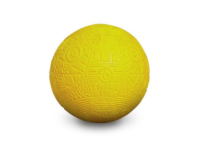 7' Yellow Shark Bites Grip Balls Geometric Pattern Swimming Pool Toy