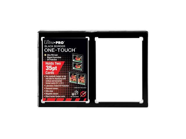 35PT 2-Card Black Border UV ONE-TOUCH Magnetic Holder