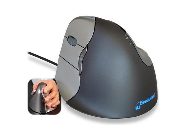 Evoluent VM4L Silver/Black 1 x Wheel USB Wired Laser Vertical Mouse Left Handed