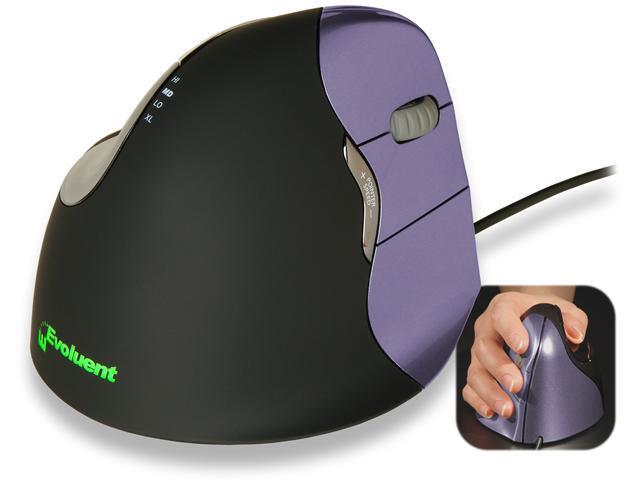 Evoluent VM4S Vertical Mouse 4 Right Hand USB Wired (Small Size)